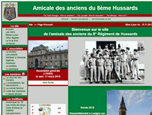 Tablet Screenshot of amicale-8-hussards.com